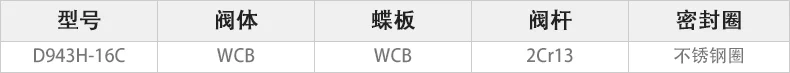 D943H-16C电动硬密封蝶阀主要零件材料.webp