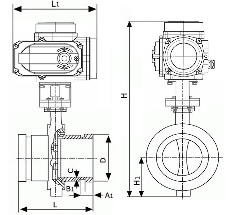 D981X-16Q电动沟槽蝶阀结构图.webp