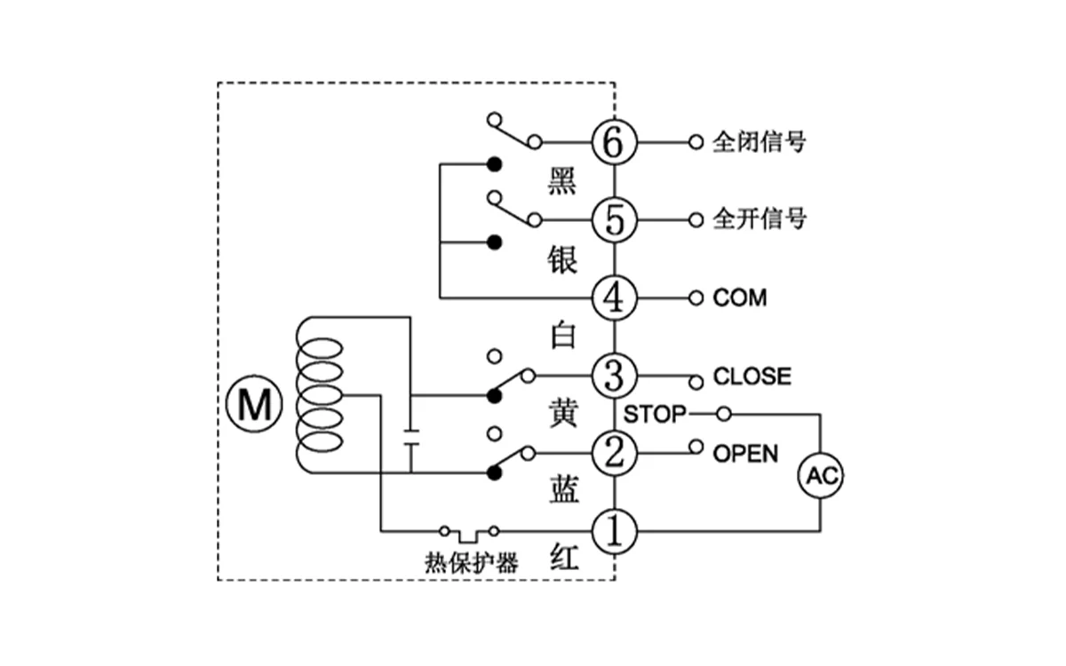 AC220V无源触点型（S型）线路图.webp